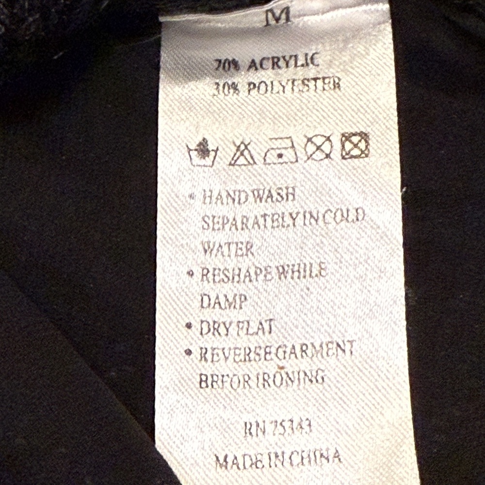 Katsumi Anthropologie Black Shimmer Sequin Sweater w/Keyhole Back (Size: M) - Picture 8 of 10